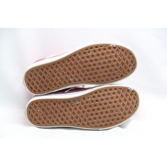 Vans Old Skool Sk8-Hi High Top Shoes Women's Size 7 Hot Pink White Sneakers - Picture 6 of 7